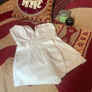 Gab Kate off white skort romper